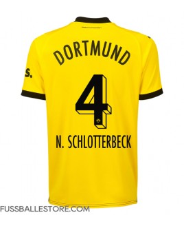 Günstige Borussia Dortmund Nico Schlotterbeck #4 Heimtrikot 2023-24 Kurzarm